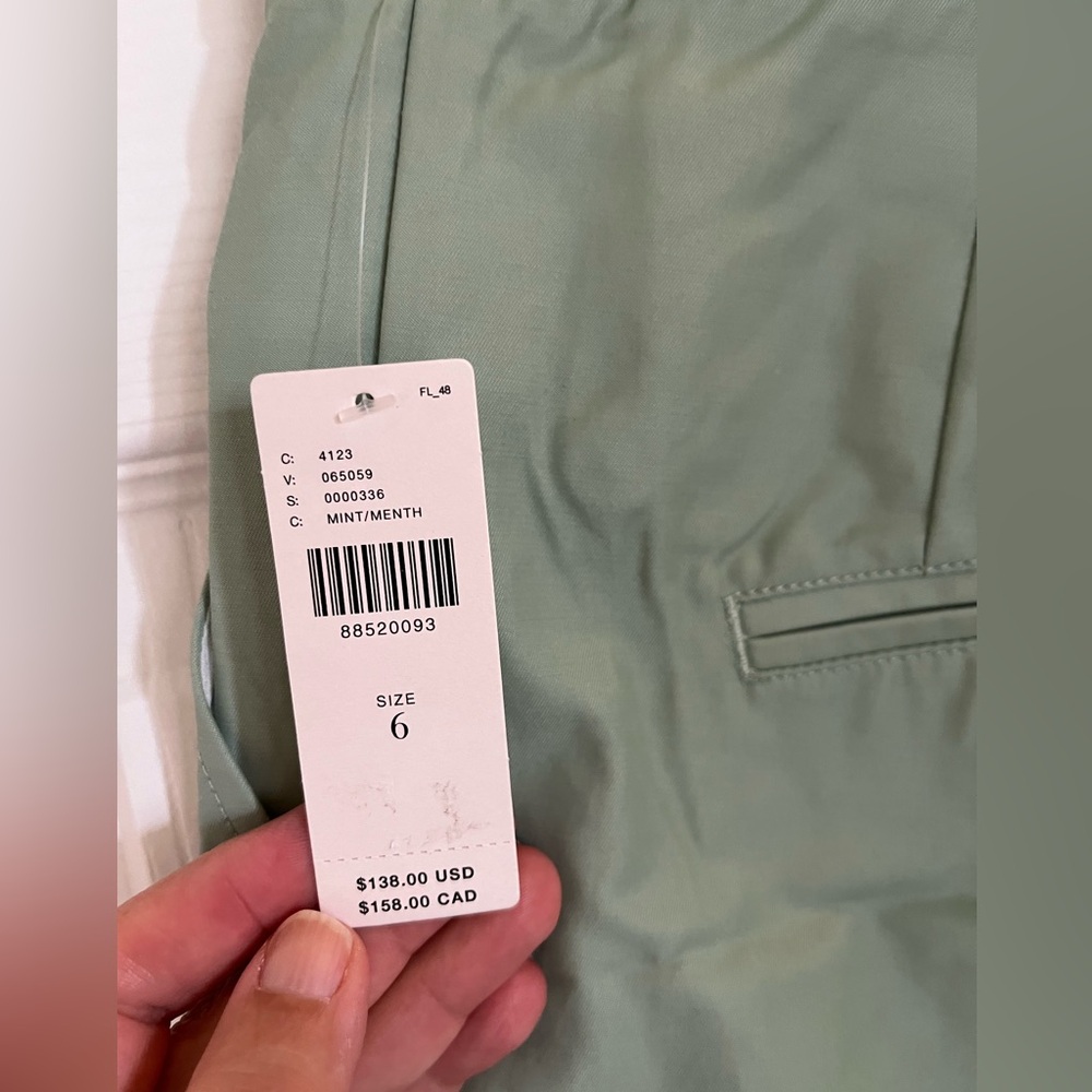 Maeve Light Green Cropped Ankle Pants - Picture 12 of 12